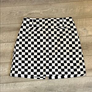 Em on Holiday Checkered Skirt